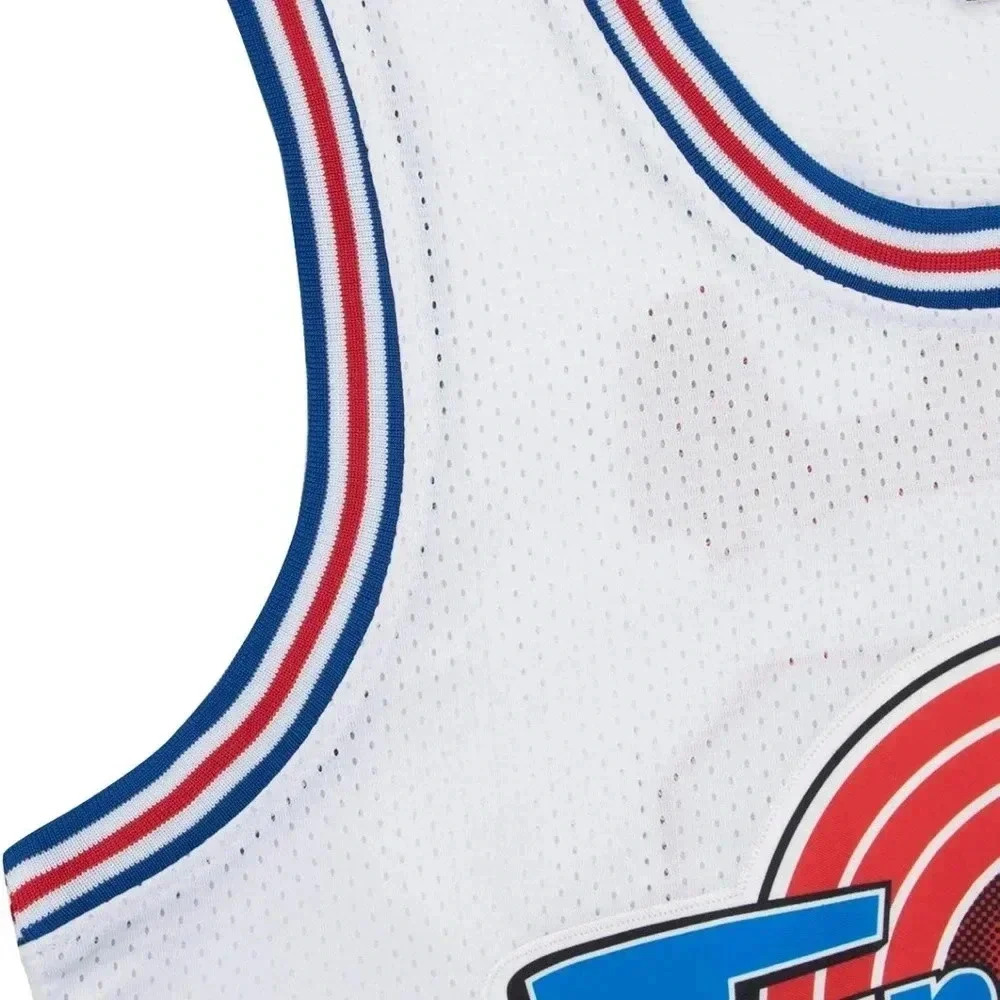 NWOT Mens Basketball Jerseys #10 Lola Space Movie Jersey Shirts White Size M - Picture 3 of 4